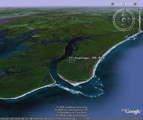 Parque Nacional de Superagui próximo a Paranaguá (PR) 25°25'0.00