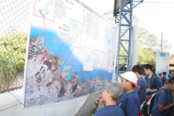 Os alunos puderam conhecer parte dos trabalhos que vêm sendo desenvolvidos na Guarapiranga