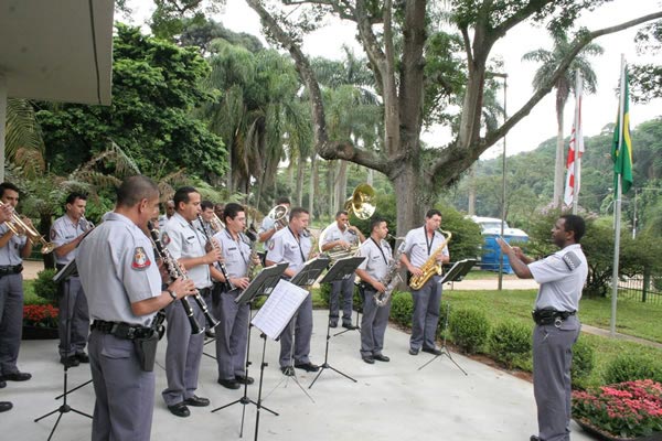 A Banda Militar do Estado também participou das comemorações