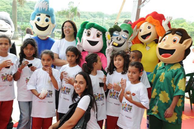 A turma do Criança Ecológica também estava presente
